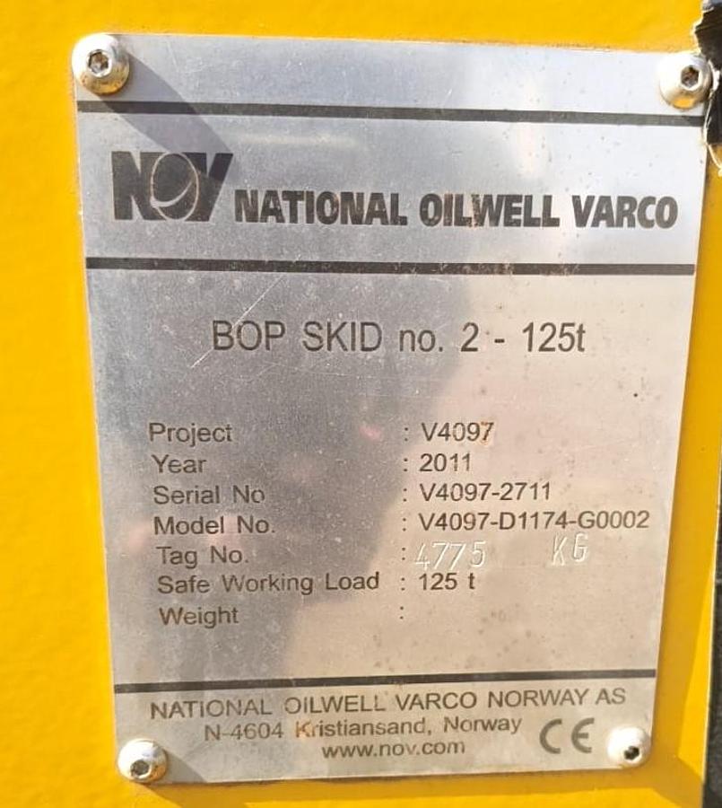 Used 2011 National Oilwell Varco BOP Skid