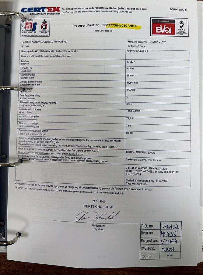 Used 2011 National Oilwell Varco Knuckle Boom Crane