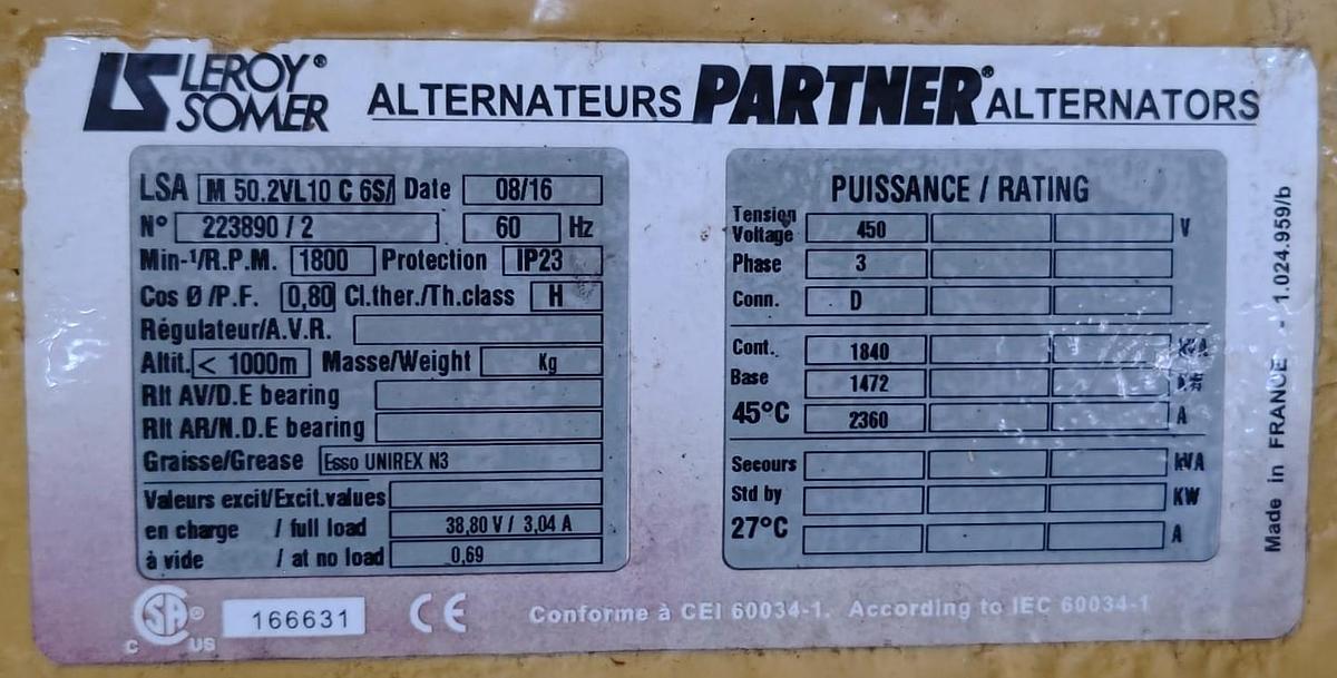 Caterpillar 3512B New generators.