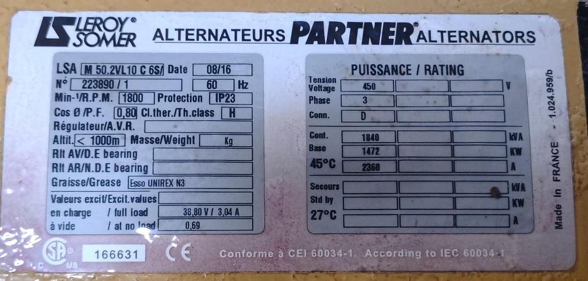 Caterpillar 3512B New generators.
