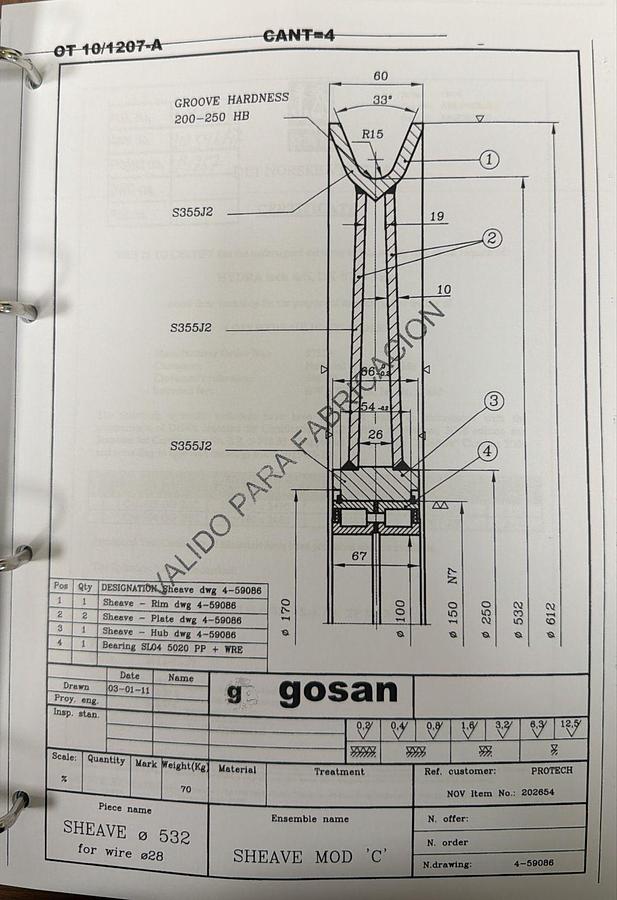 Used 2011 National Oilwell Varco Knuckle Boom Crane