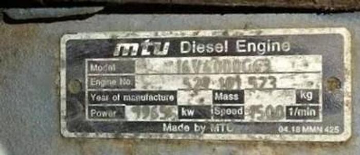 Used 2004 MTU 16V4000G63