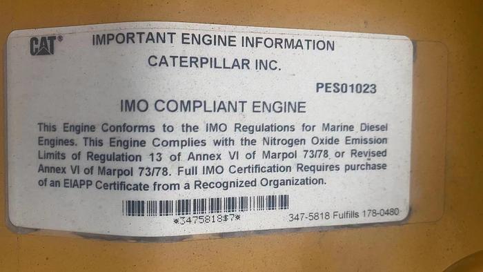 Used 2014 Caterpillar 3516 CHD