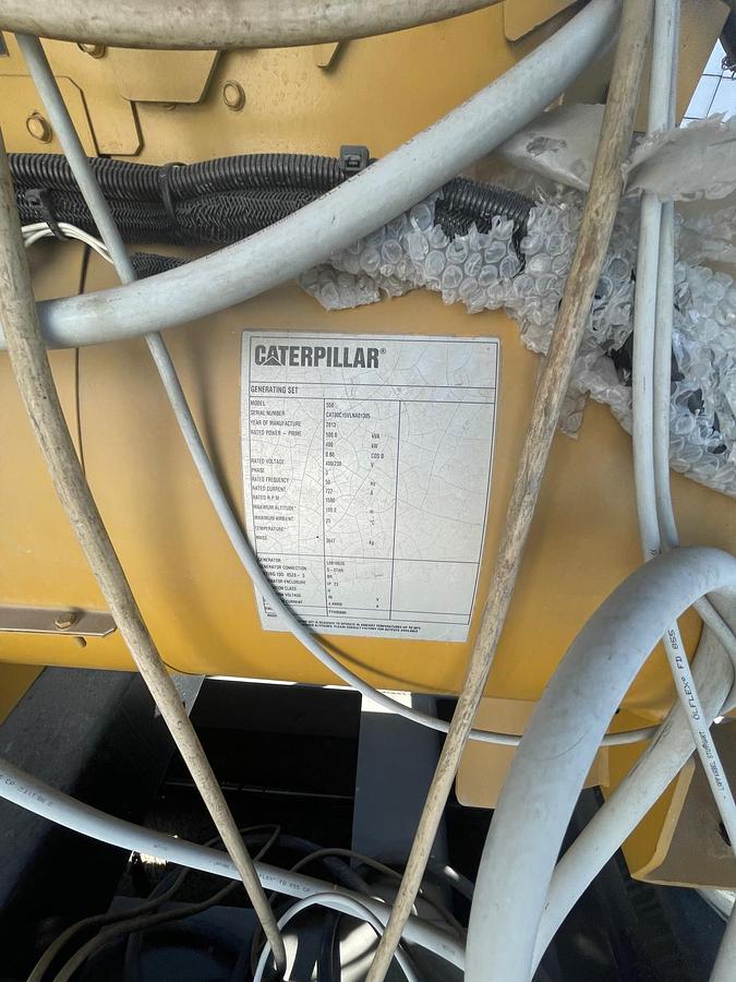 C15 generator complete with motor, alternator and trailer.