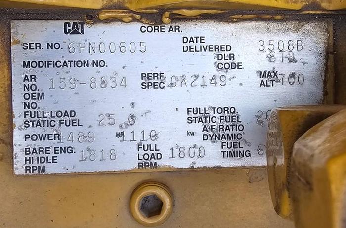 2005 Caterpillar 3512B