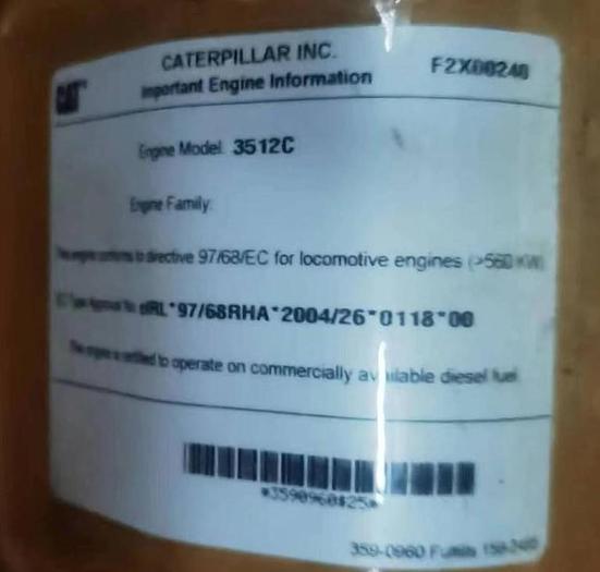 Caterpillar 3512C engines New