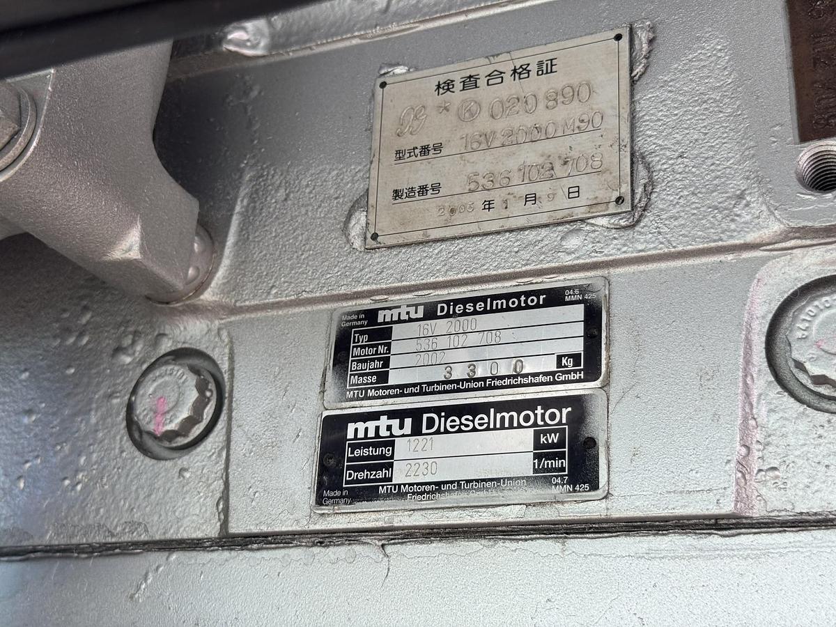 Used MTU 16V2000M90 engines with Nico Gear