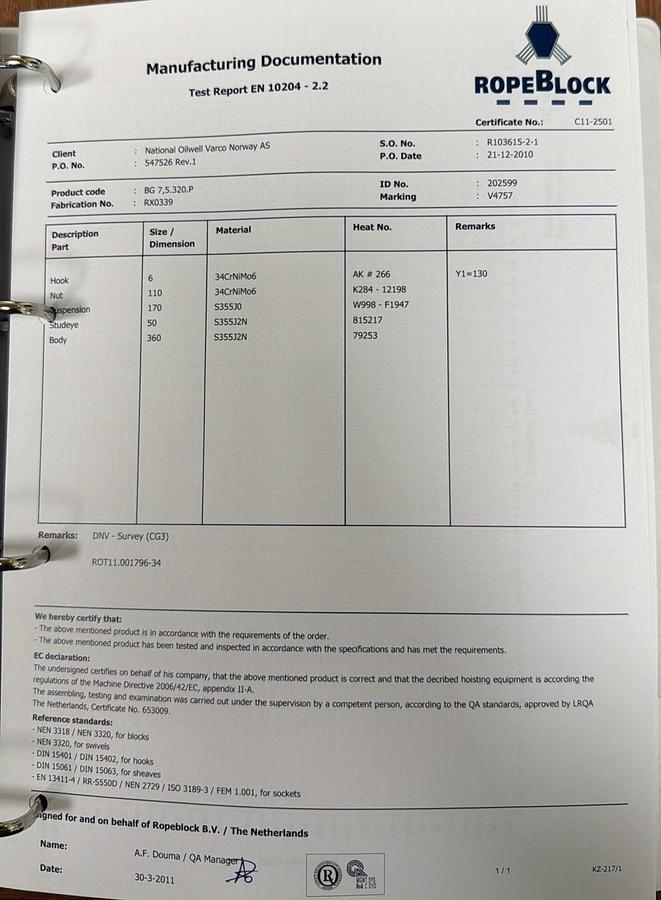 Used 2011 National Oilwell Varco Knuckle Boom Crane