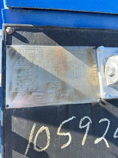 Refurbished National OIlwell Drawworks 1320DE