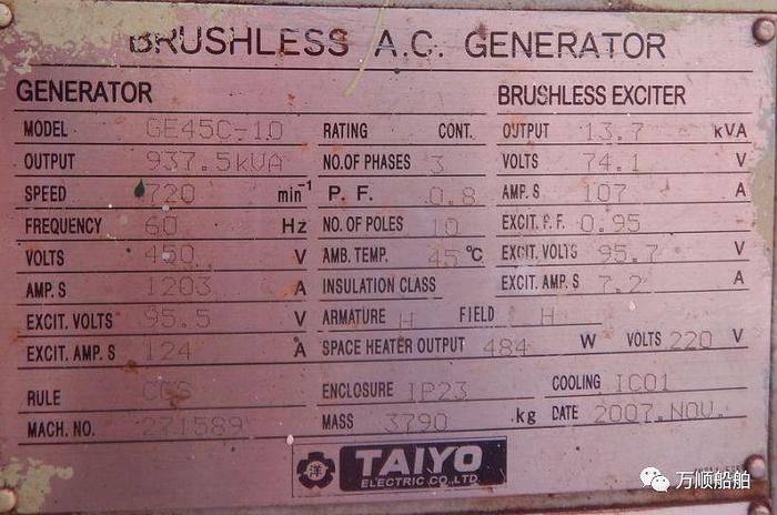 Used Yanmar 6N21L-EV marine generators