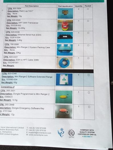 New Sonardyne HPT3000 Transceiver with Ethernet Hub