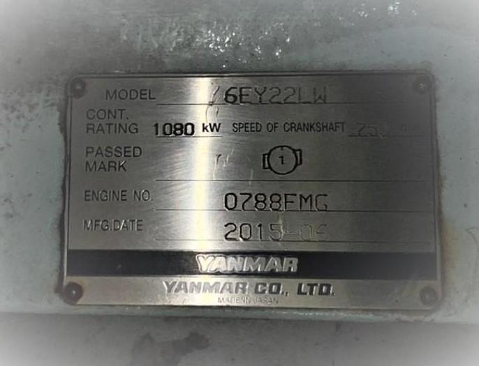 2015 Yanmar 6EY22LW