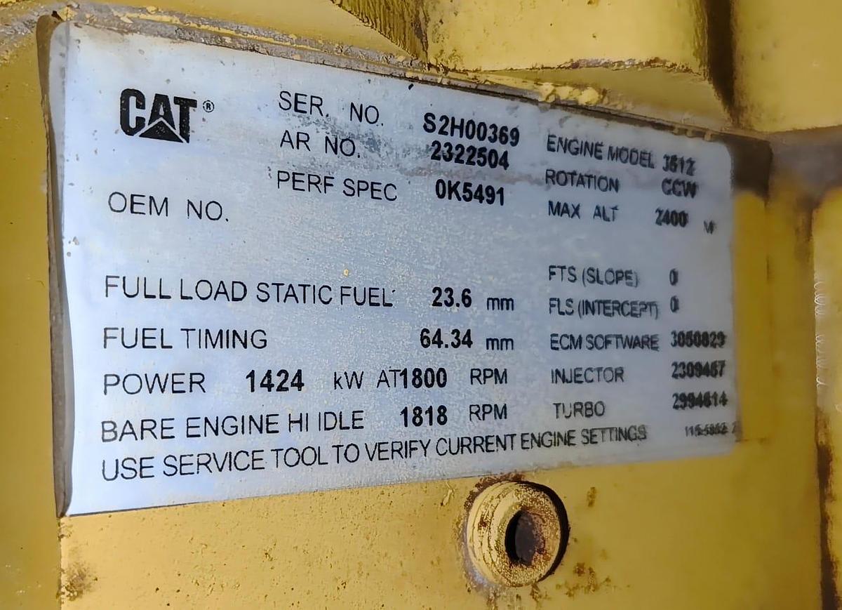 Caterpillar 3512B New generators.