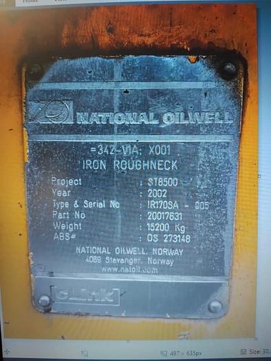 Used 2002 National OilWell Varco IR170SA