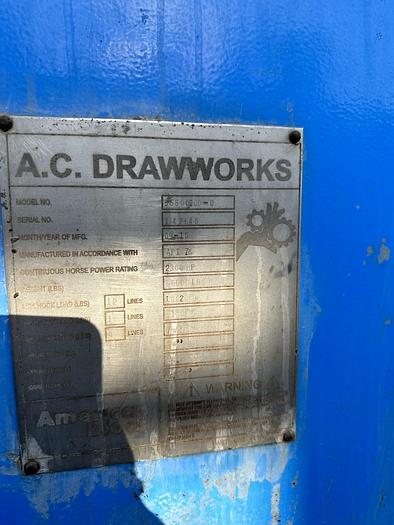 A.C. Drawworks American Block 3580