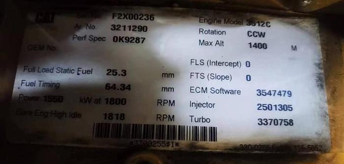 Caterpillar 3512C engines New