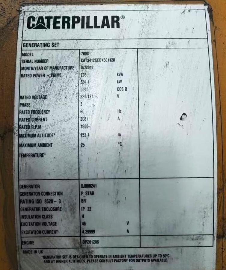 Caterpillar 3412TTA New Generator sets.