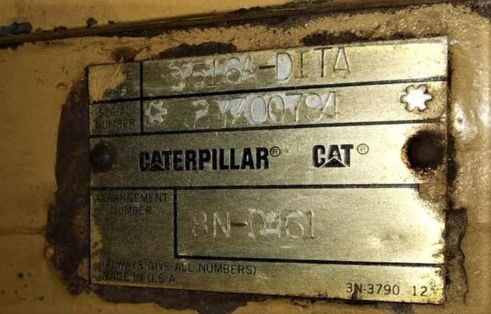 Used Caterpillar 3516, 3512, 3412, 3406, 3304 Engines and generators