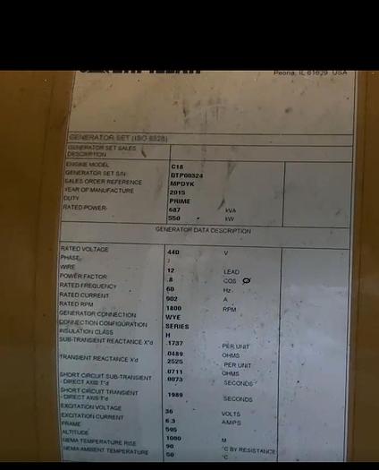 Caterpillar  C18 New/Unused marine generator sets with class certificates