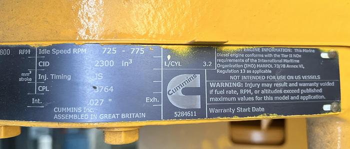 2012 Cummins KTA38DM1GA