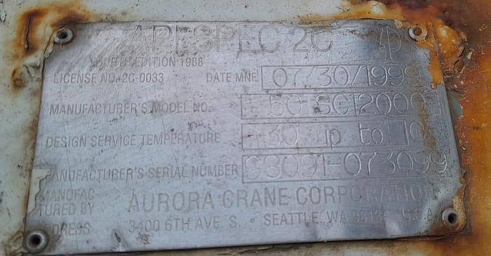 Used Marine Telescopic 10 Ton Crane Aurora 50TSC12000