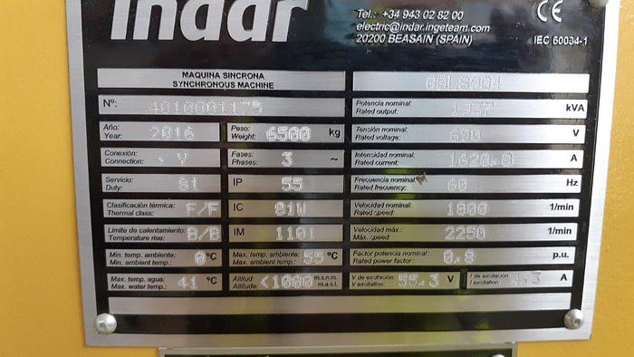 Indar Brushless Alternator New GBLS0904