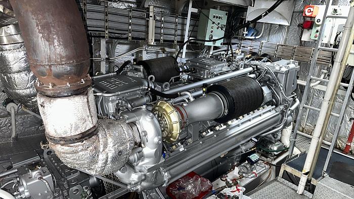 Used MTU 16V2000 marine engine with Nico gearbox