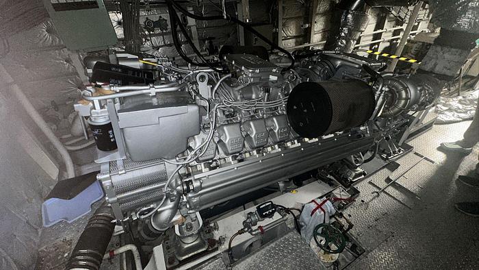 Used MTU 16V2000 marine engine with Nico gearbox