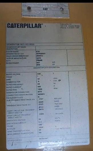 Caterpillar  C18 New/Unused marine generator sets with class certificates