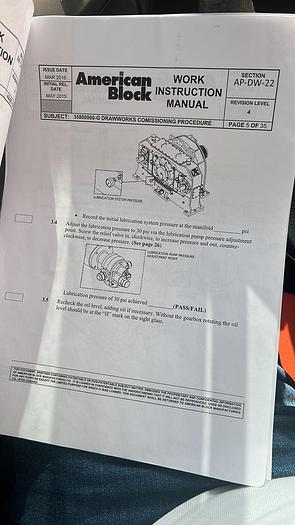 A.C. Drawworks American Block 3580