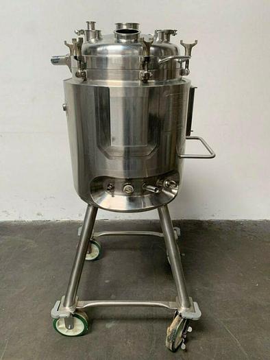 Used Walker 100 Liter Stainless Steel Jacketed Reactor 45 PSI