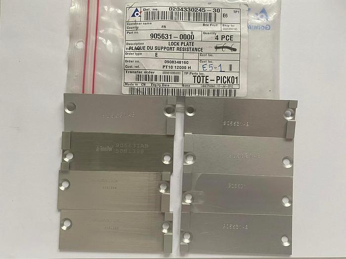 Tetra Pak Spare Parts Lock Plate Part No. 905631-0000