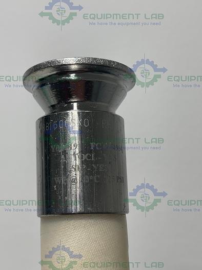 Used 96" Silicone Hose w/ 1 1/2" Sanitary Fittings 125 PSI at 20°C