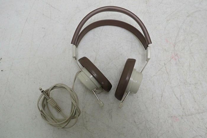 Used Lot of 19 Vintage Telex 610 Brown Headphones