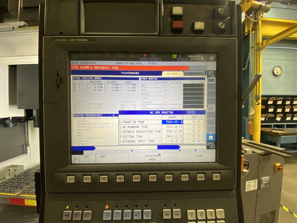 Used Okuma Genos M560-V CNC