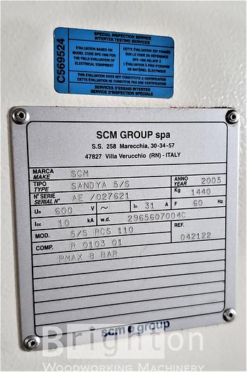 Used 2005 SCM Sandya 5S RCS 110 Widebelt Sander