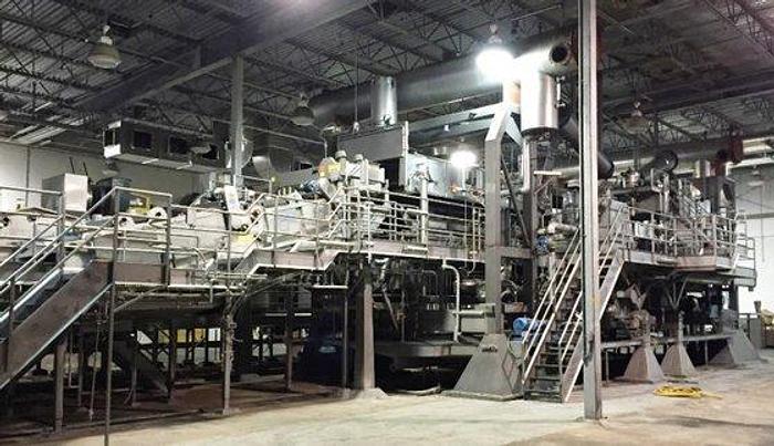 Used Fryer, GEM Equipment, Belt, 5' X 30', S/st, 2-stage, 15 TPH, #5991901