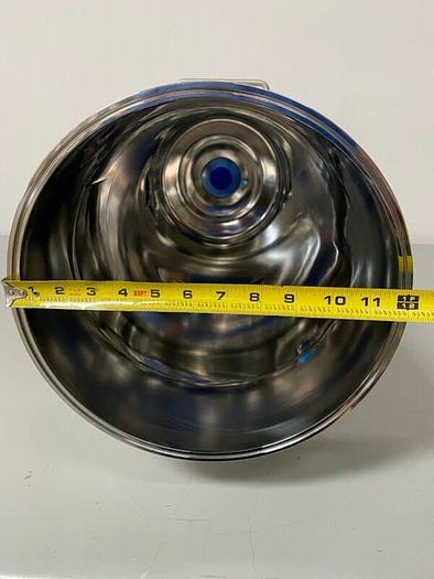 Used T&C 25 Liter Stainless Steel Pressure Vessel 12" w/ Top & Side Glass View Ports