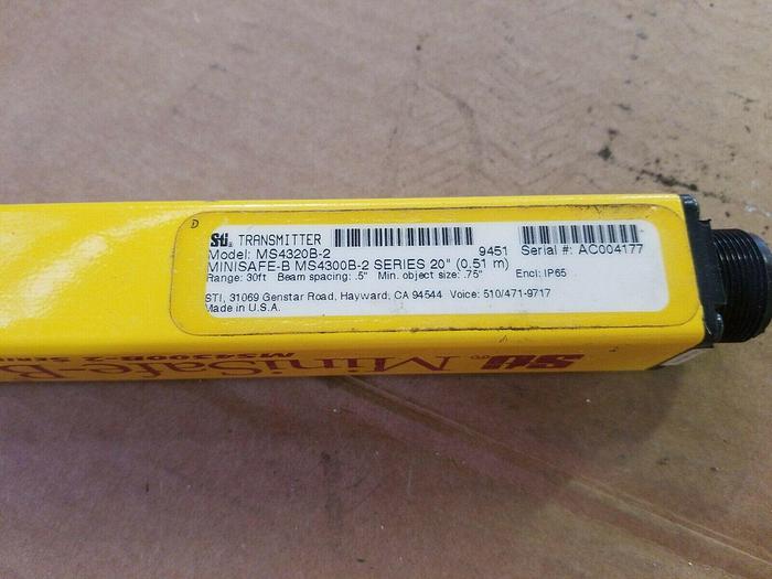 Used STI MS4320B-2 LIGHT CURTAIN TRANSMITTER