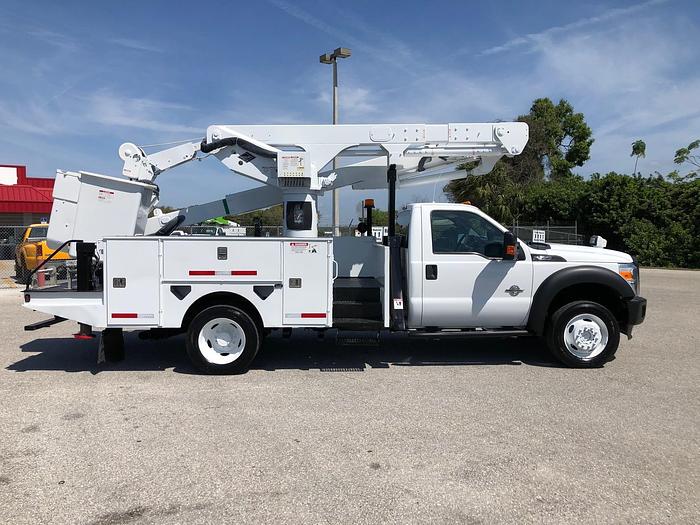 Used 2013 Ford F550 4x4 Versalift VST47I 52ft Material Handler Bucket Truck - 77745