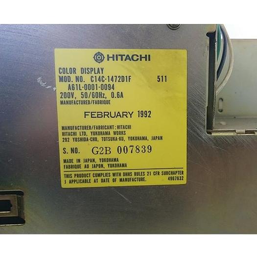 Used Hitachi Color Display
