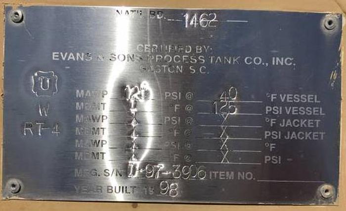 5450 gallon Hydro-Pneumatic Tank Water