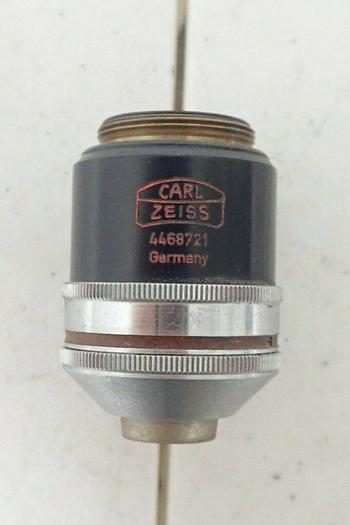 Used Carl Zeiss Germany 4468721 Pol Plan 2.5/0.08 160/- Microscope Objective Lens