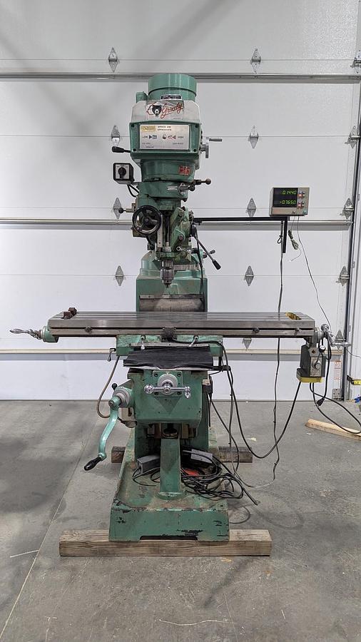 Used Grizzly G4029 VS Turret Head Milling Machine, 3 HP, 3-Phase