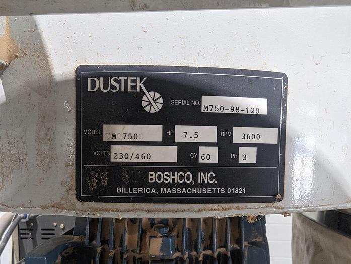 Used Dustek M 750 7.5HP 3 Bag Dust Collector