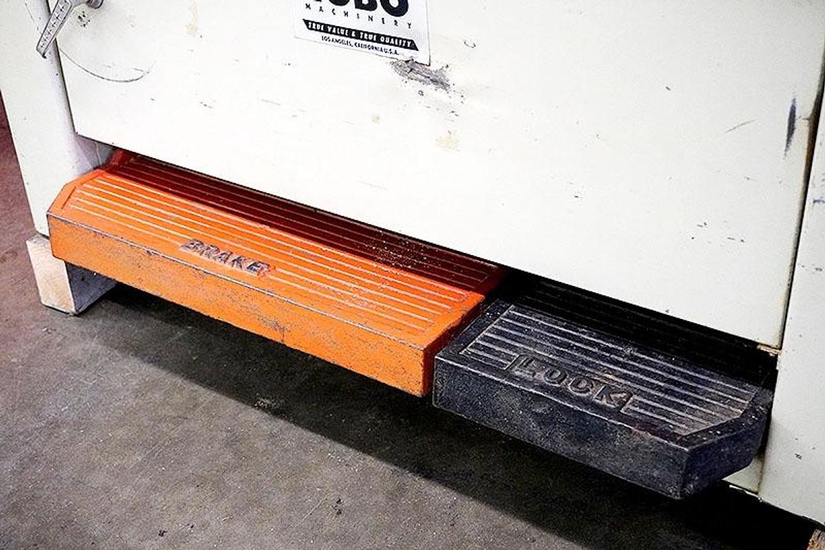 Used 1997 Lobo SP-910 Shaper with Powermatic PF-41 4-Roll Power Feeder