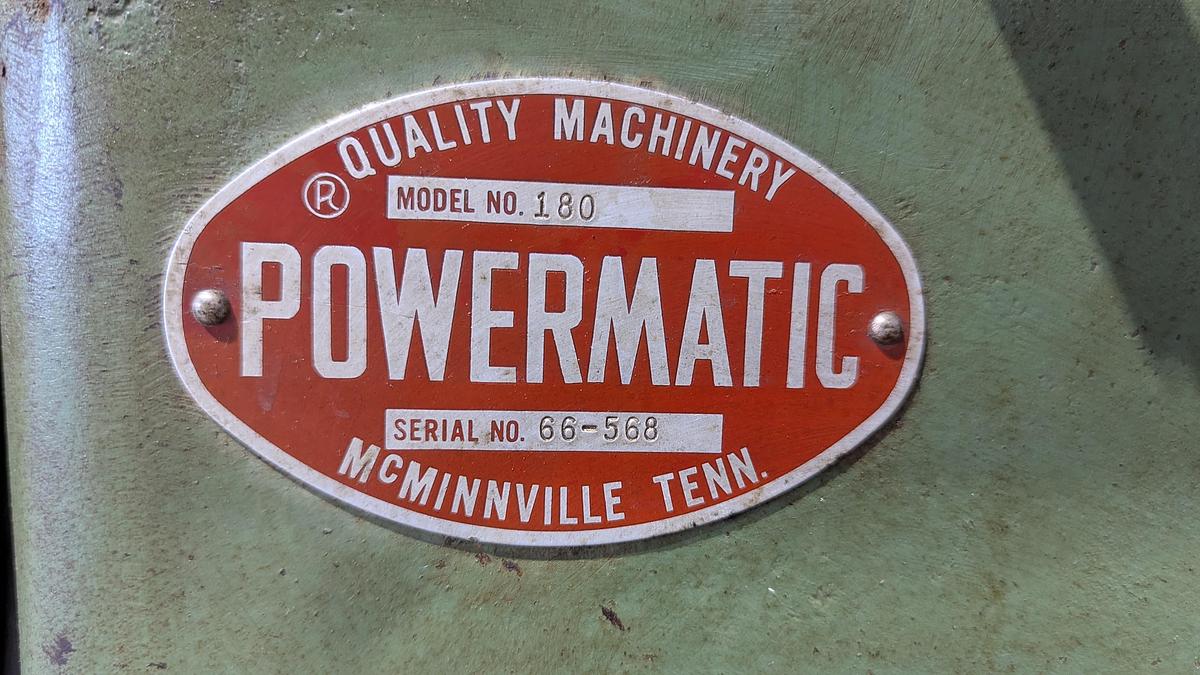 Used Powermatic 180 18'' Planer 4 knife head