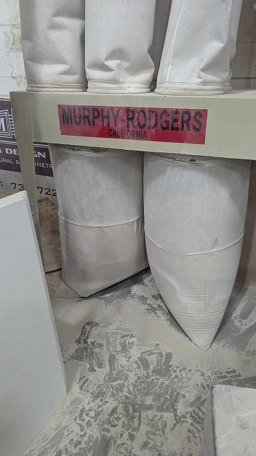 Used Murphy-Rodgers MRZ-10-10-6-2PB 10HP Baghouse Dust Collector