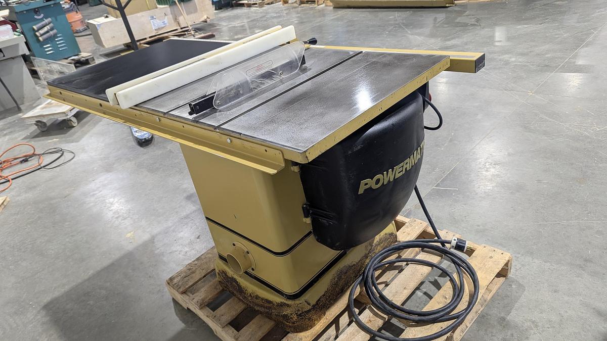 Used 2016 Powermatic 2000 5HP 1PH Tablesaw with new 52'' rails