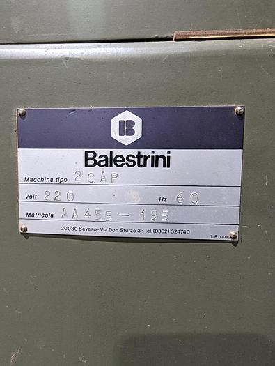 Used Balestrini 2CAP Twin Table Slot Mortiser